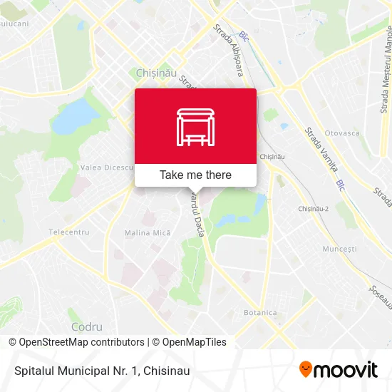 Карта Spitalul Municipal Nr. 1