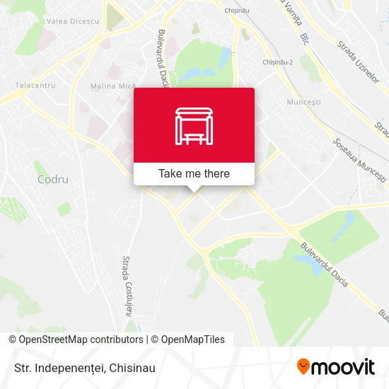 Карта Str. Indepenenței