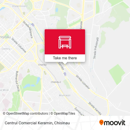 Карта Centrul Comercial Keramin