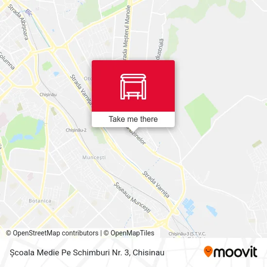 Карта Școala Medie Pe Schimburi Nr. 3