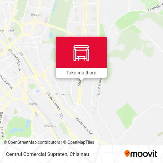 Карта Centrul Comercial Supraten