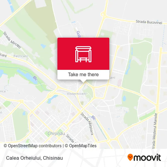 Карта Calea Orheiului