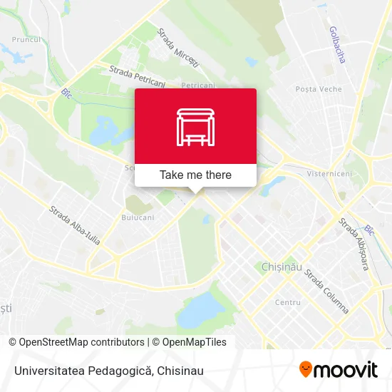Карта Universitatea Pedagogică