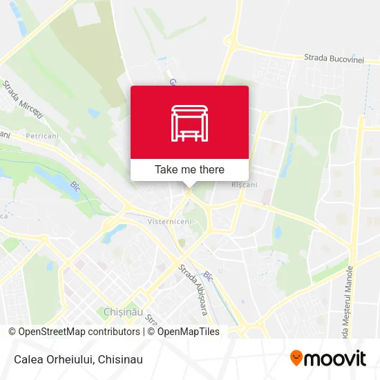 Карта Calea Orheiului