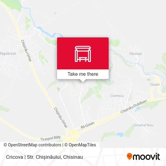 Карта Cricova | Str. Chișinăului