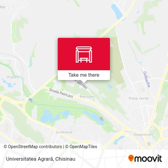 Карта Universitatea Agrară