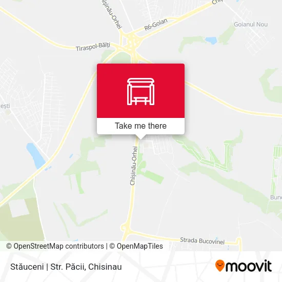 Карта Stăuceni | Str. Păcii