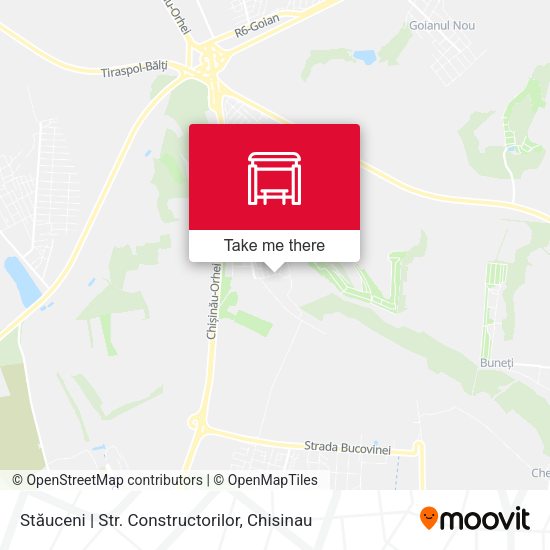 Карта Stăuceni | Str. Constructorilor