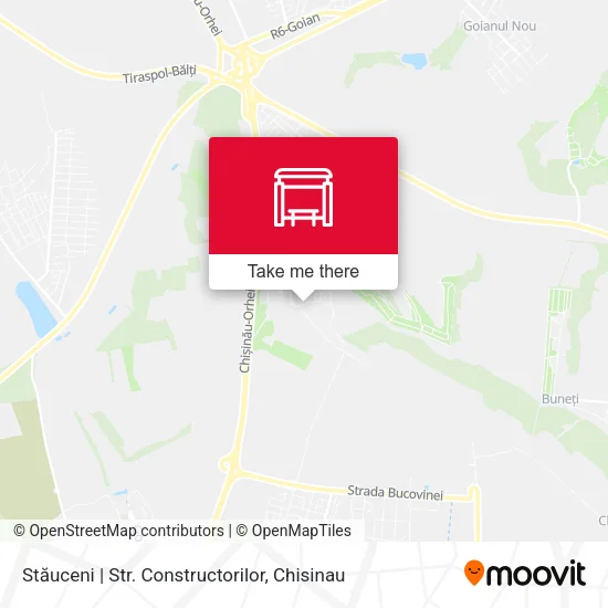 Карта Stăuceni | Str. Constructorilor