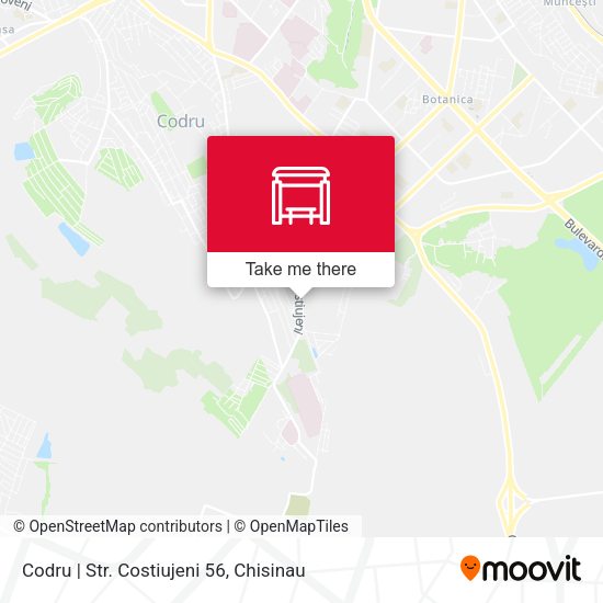 Карта Codru | Str. Costiujeni 56