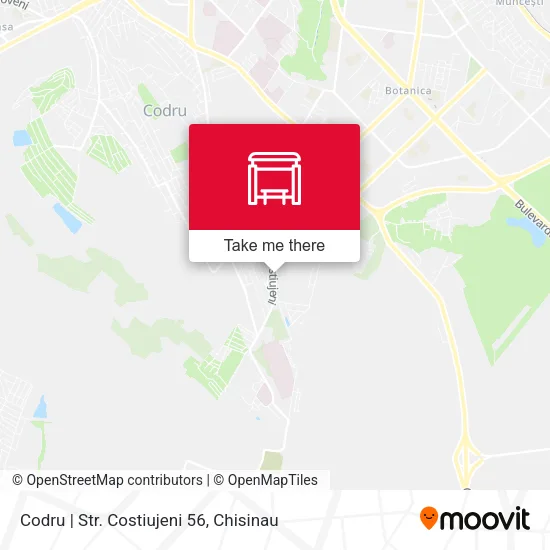 Карта Codru | Str. Costiujeni 56