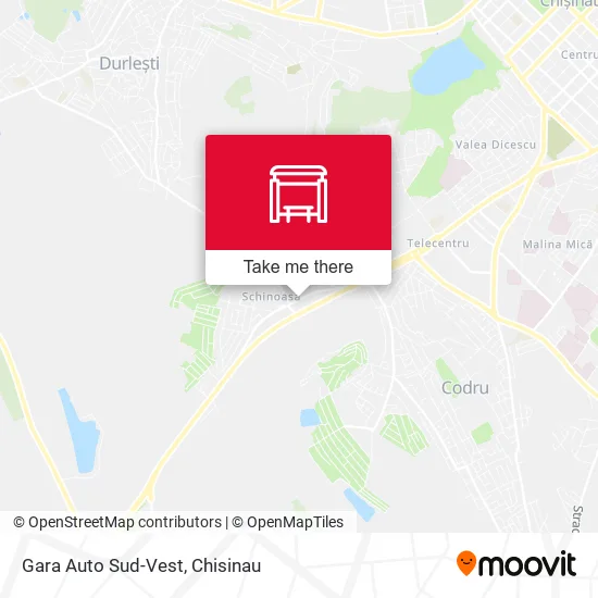 Карта Gara Auto Sud-Vest