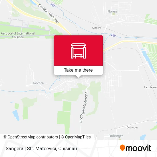 Карта Sângera | Str. Mateevici