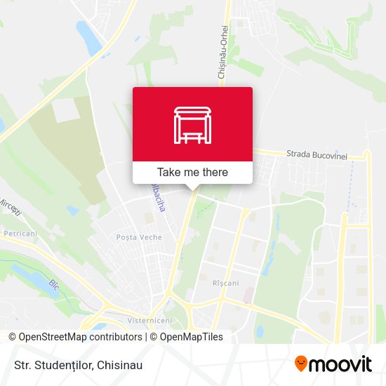 Карта Str. Studenților