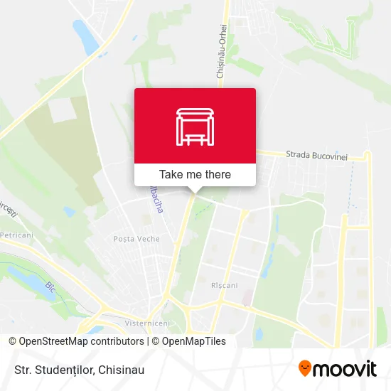 Карта Str. Studenților