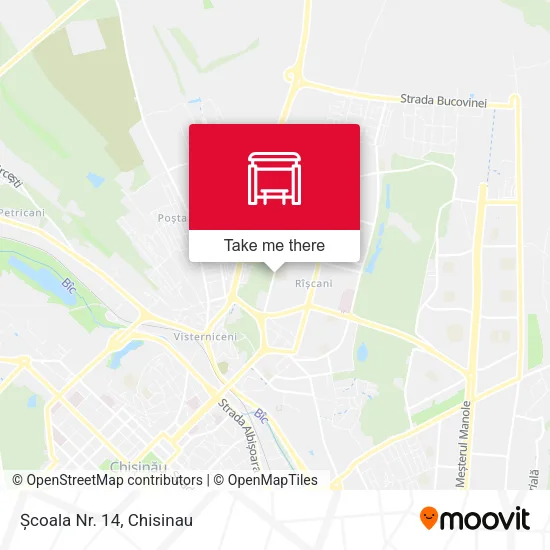 Карта Școala Nr. 14