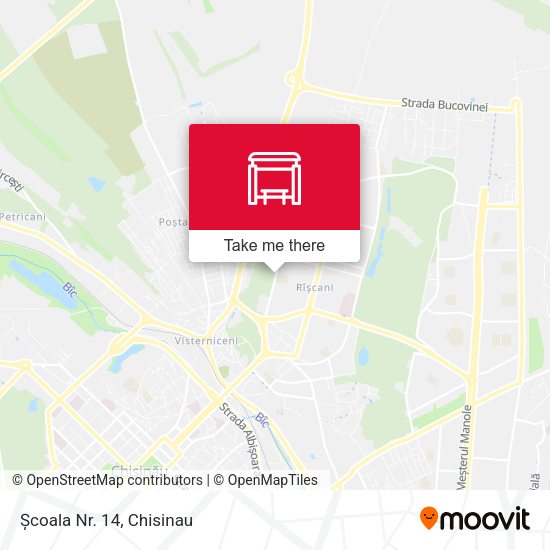 Карта Școala Nr. 14