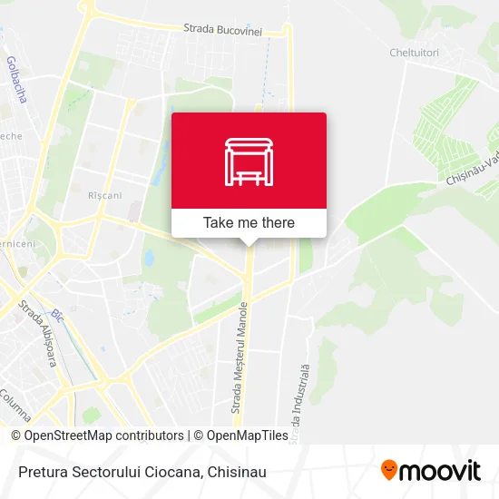 Карта Pretura Sectorului Ciocana