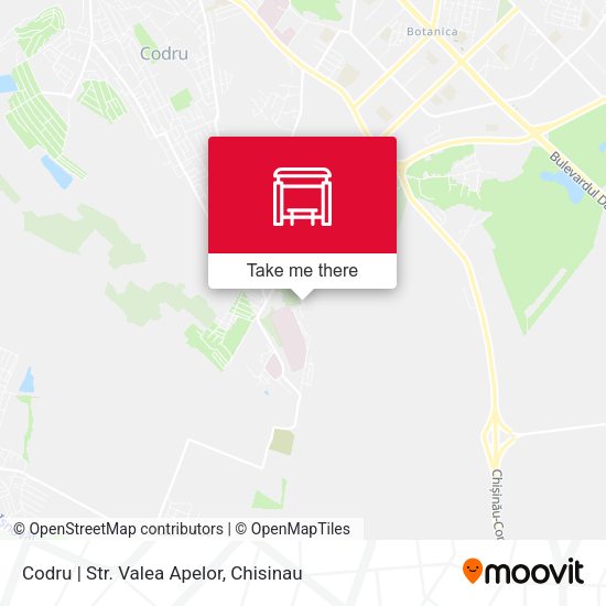 Карта Codru | Str. Valea Apelor