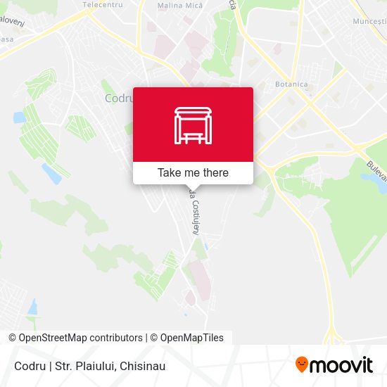 Карта Codru | Str. Plaiului
