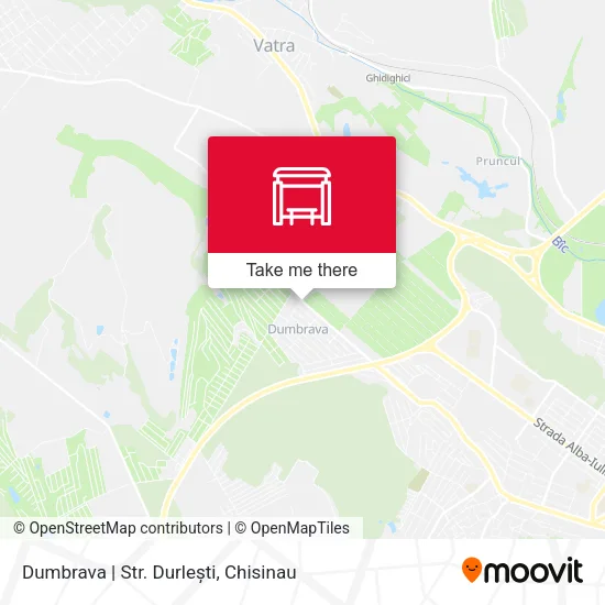 Карта Dumbrava | Str. Durlești