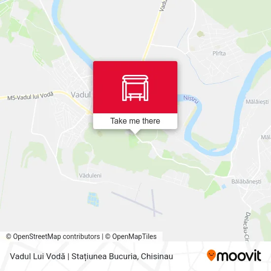 Карта Vadul Lui Vodă | Stațiunea Bucuria