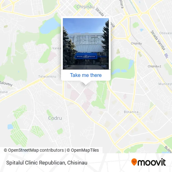 Spitalul Clinic Republican map