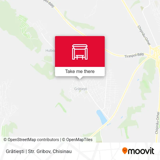 Карта Grătiești | Str. Gribov