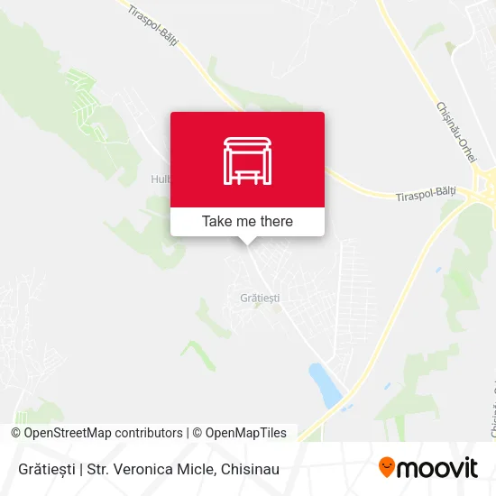 Карта Grătiești | Str. Veronica Micle