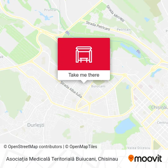 Карта Asociația Medicală Teritorială Buiucani