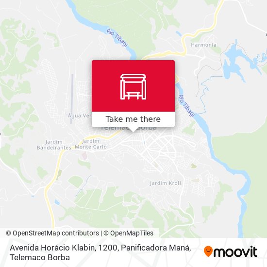 Avenida Horácio Klabin, 1200, Panificadora Maná map