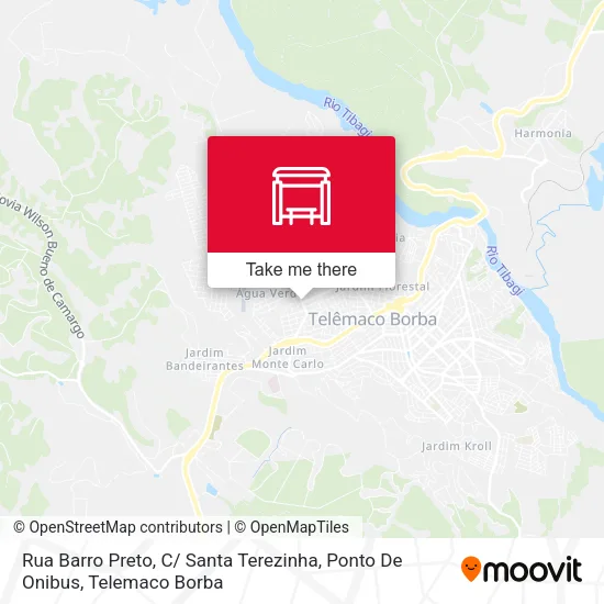 Rua Barro Preto, C/ Santa Terezinha, Ponto De Onibus map