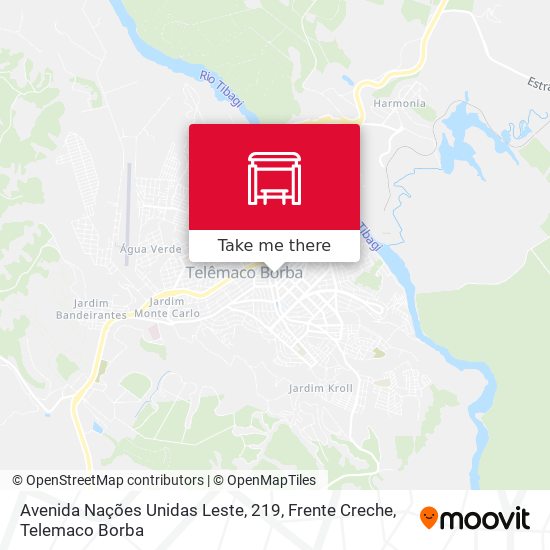 Avenida Nações Unidas Leste, 219, Frente Creche map