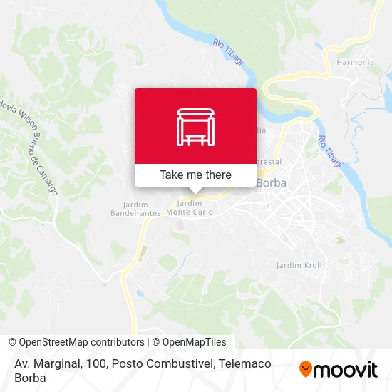 Av. Marginal, 100, Posto Combustivel map