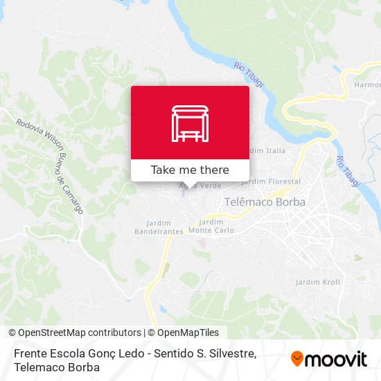 Frente Escola Gonç Ledo - Sentido S. Silvestre map