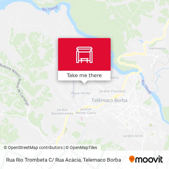 Rua Rio Trombeta C/ Rua Acácia map