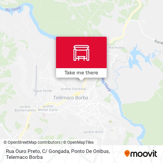 Rua Ouro Preto, C/ Gongada, Ponto De Onibus map