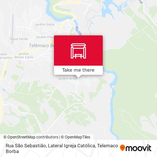 Rua São Sebastião, Lateral Igreja Católica map