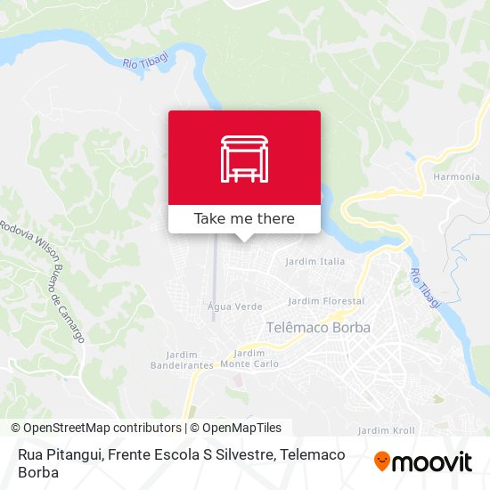 Rua Pitangui, Frente Escola S Silvestre map