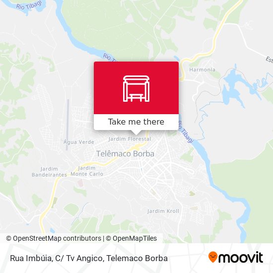 Rua Imbúia, C/ Tv Angico map
