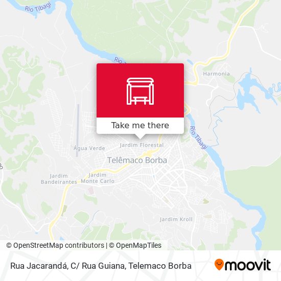 Rua Jacarandá, C/ Rua Guiana map