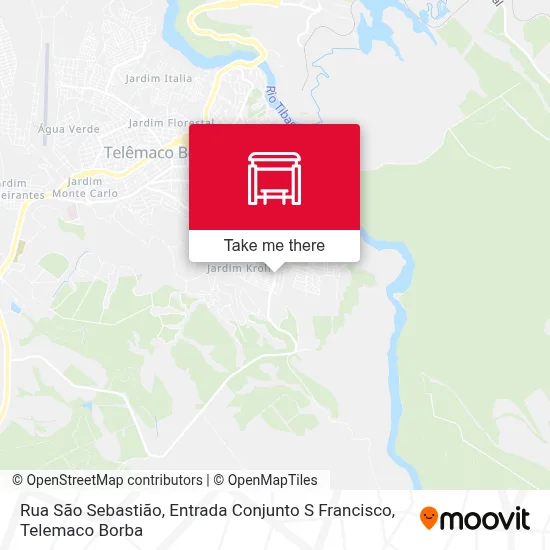 Rua São Sebastião, Entrada Conjunto S Francisco map