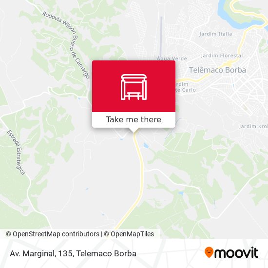 Av. Marginal, 135 map