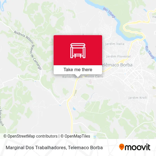 Marginal Dos Trabalhadores map