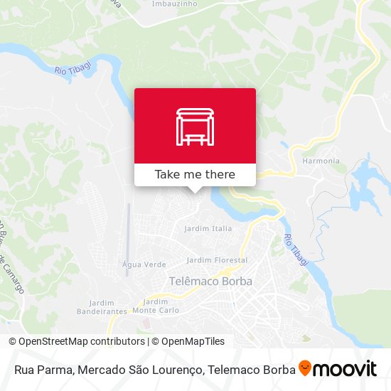 Rua Parma, Mercado São Lourenço map