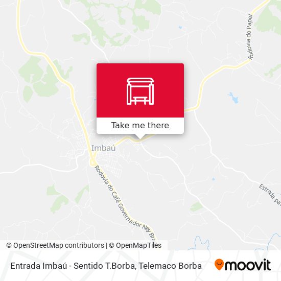 Entrada Imbaú - Sentido T.Borba map