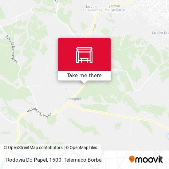 Rodovia Do Papel, 1500 map