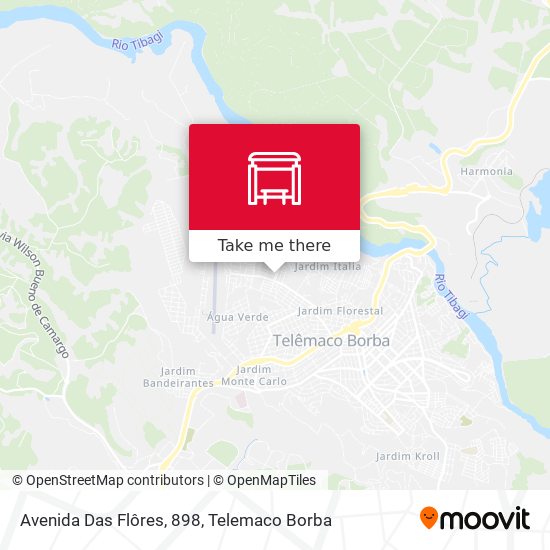 Avenida Das Flôres, 898 map