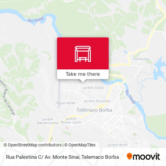 Rua Palestina C/ Av. Monte Sinai map