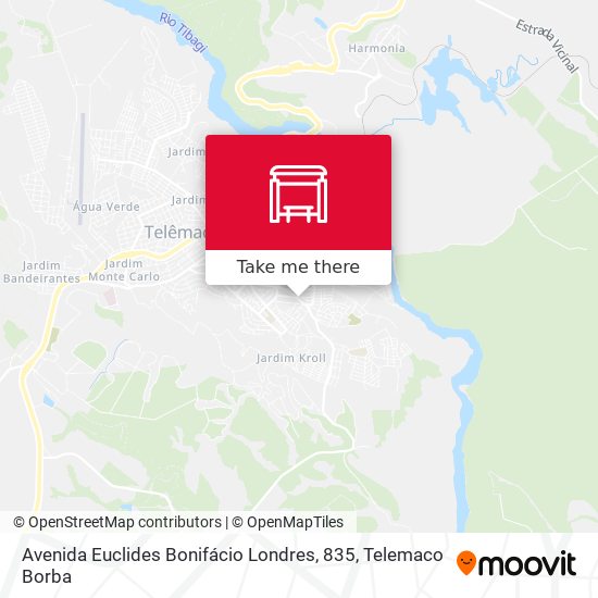 Avenida Euclides Bonifácio Londres, 835 map